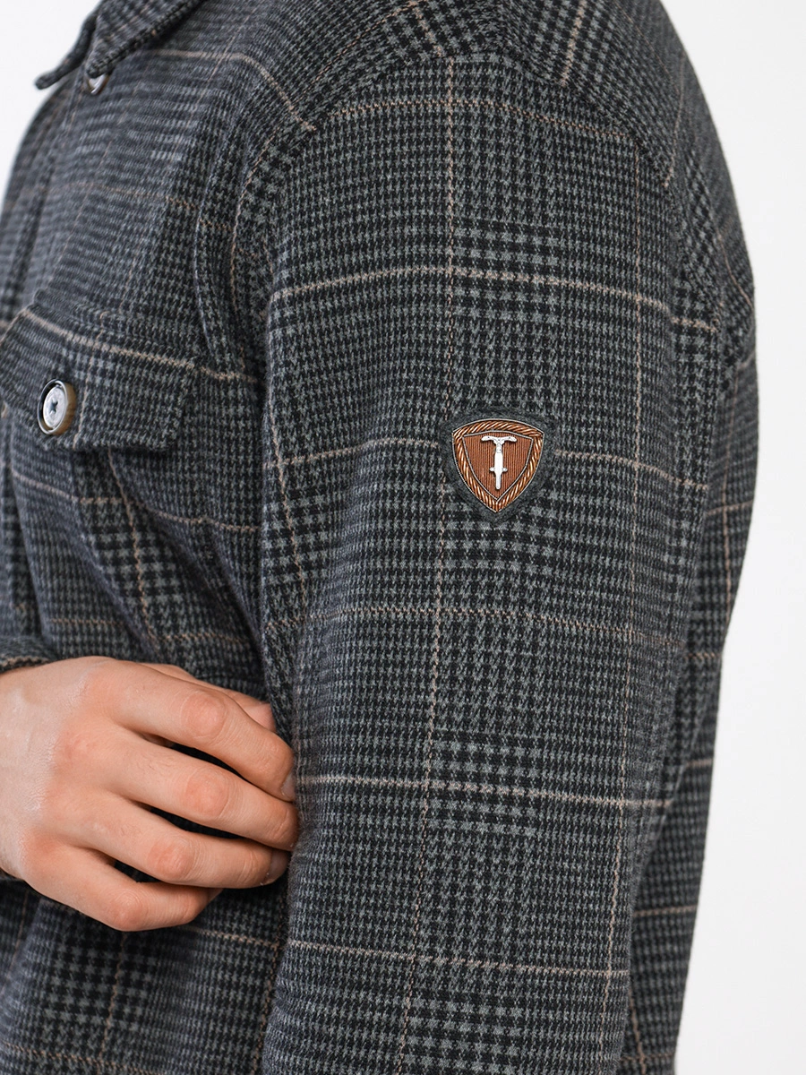 Рубашка свободного кроя в клетку